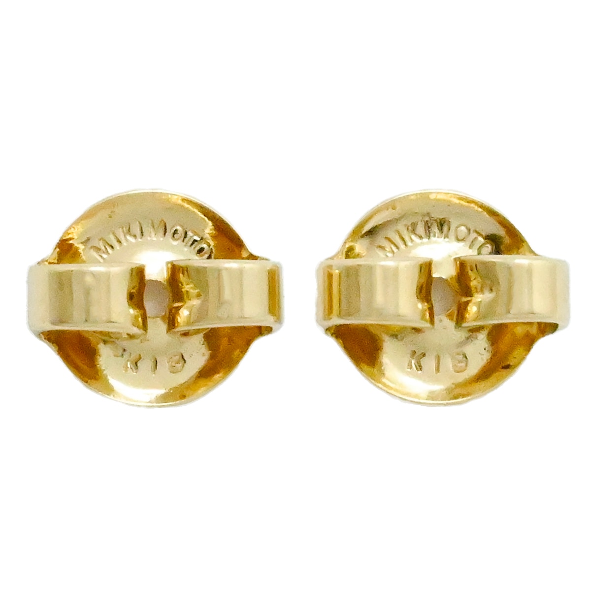 ミキモト MIKIMOTO K18YG イエローゴールド ベビーパール ピアス レディース  3981