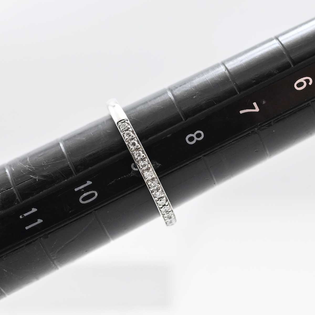 ポンテヴェキオ PONTE VECCHIO K18ＷG ダイヤ0.09ct エタニティリング 9号  3323