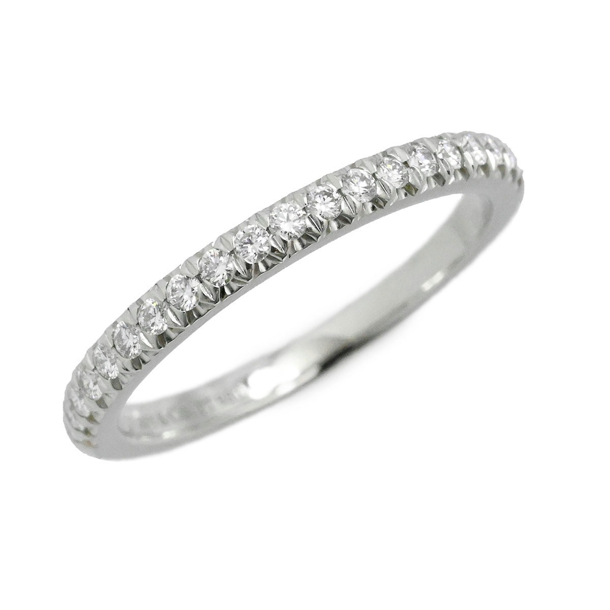 ティファニー TIFFANY & Co. Pt 950 プラチナソレストハーフダイヤ エタニティリング 9号 レディース  3641