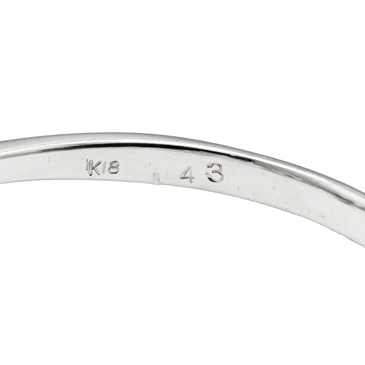 ポンテヴェキオ PONTE VECCHIO K18WG ホワイトゴールド ダイヤ0.43ct リング 12号 レディース  3693