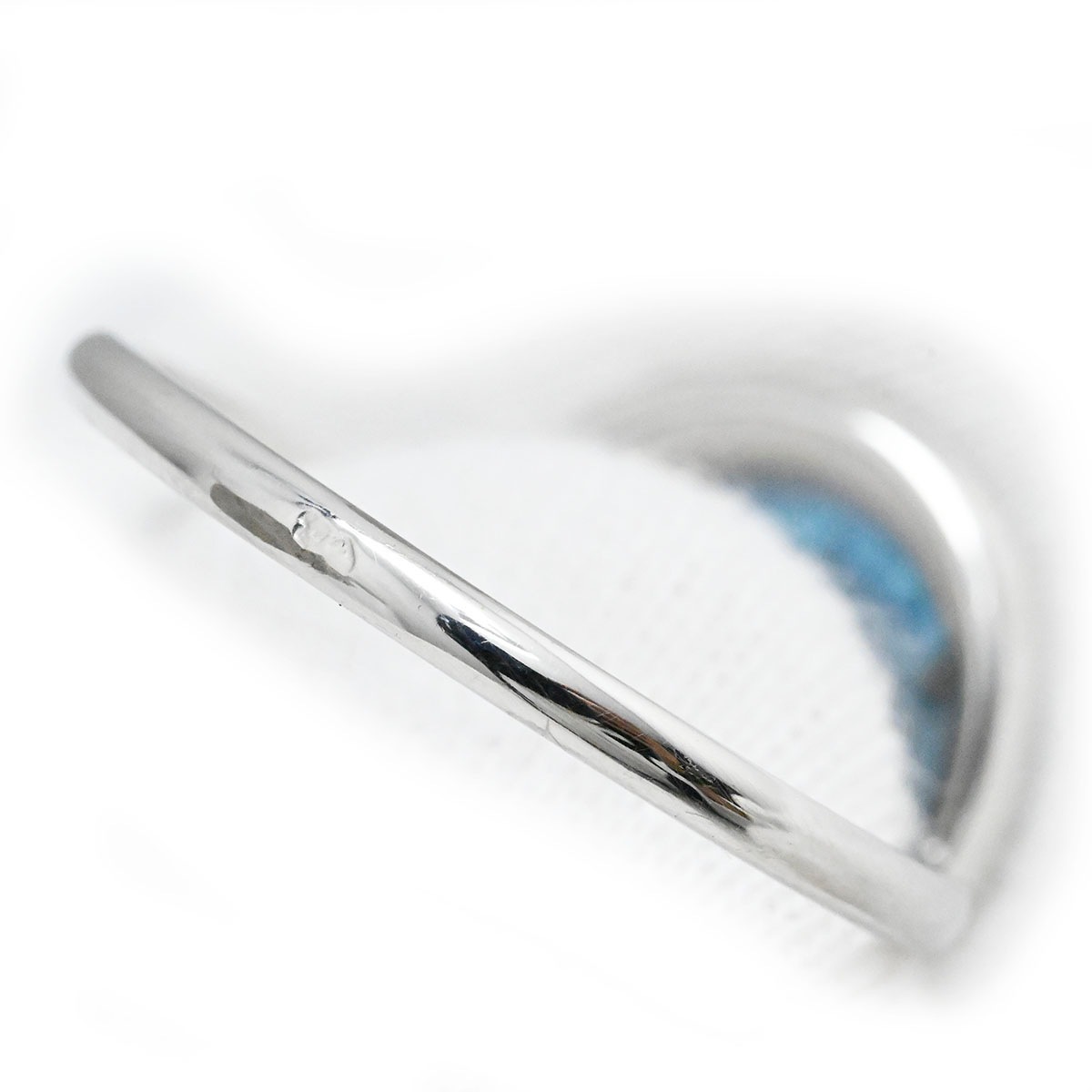 モーブッサン MAUBOUSSIN　ヴレモントア 750WG ダイヤ ホワイトゴールド トパーズ リング サイズ13.5号 レディース  3776