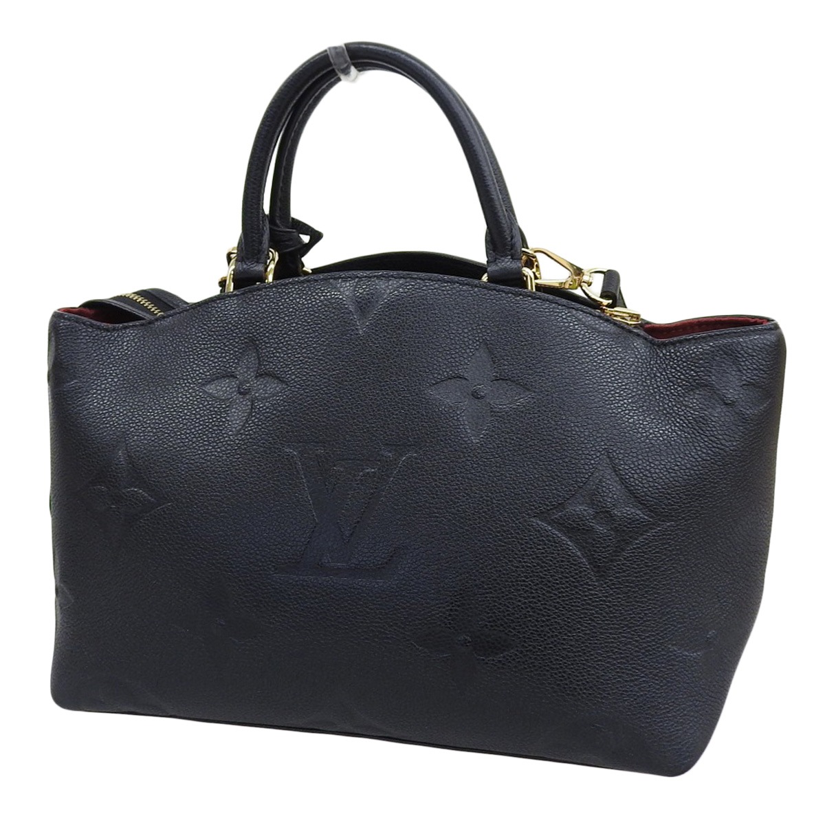 ルイヴィトン LOUIS VUITTON モノグラムアンプラント プティパレPM 2WAY ハンドバッグ ショルダー 斜め掛け 黒/ボルドー レディース M58916 4662