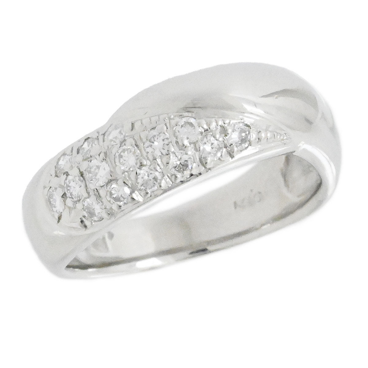 セイコー SEIKO  Pt900 ダイヤ0.31ct プラチナ ダイヤモンド リング サイズ12号 レディース  3935