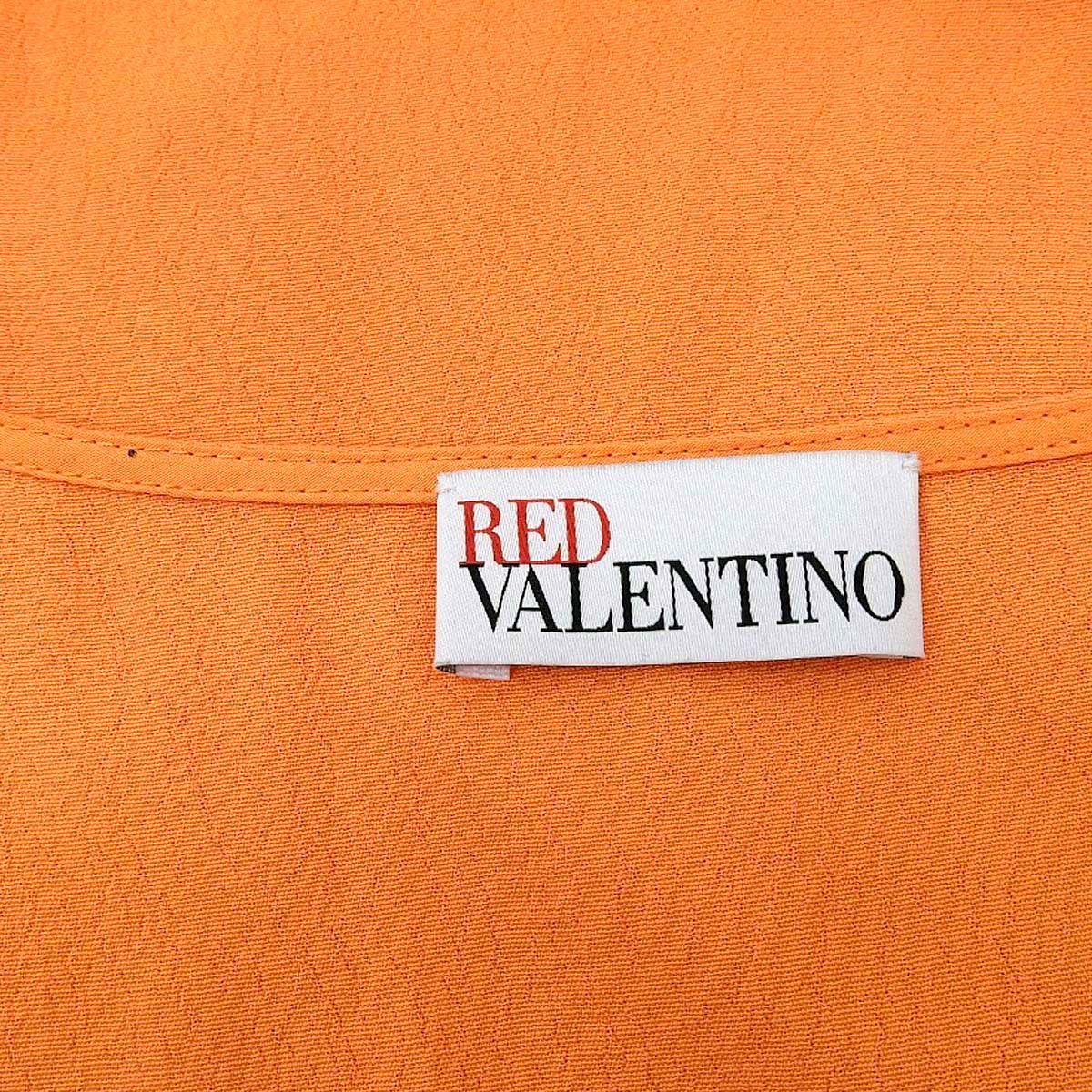 ヴァレンティノ VALENTINO ノースリーブ タンクトップ リボン オレンジ 40 レディース 4788