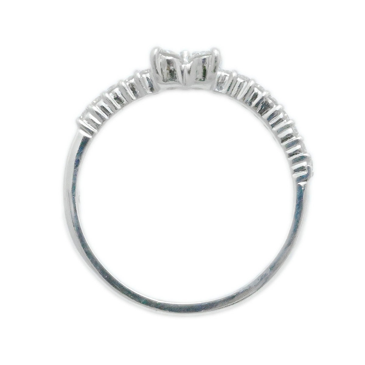 ポンテヴェキオ PONTE VECCHIO K18WG ホワイトゴールド ダイヤ0.39ct リング 11号 レディース  3694