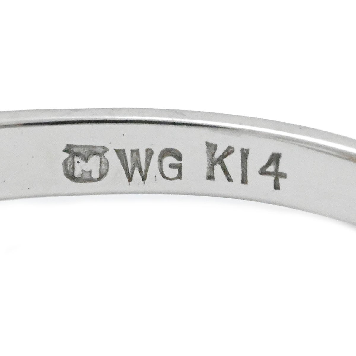 ミキモト MIKIMOTO K14WG ホワイトゴールド パール8.0mm ダイヤモンド