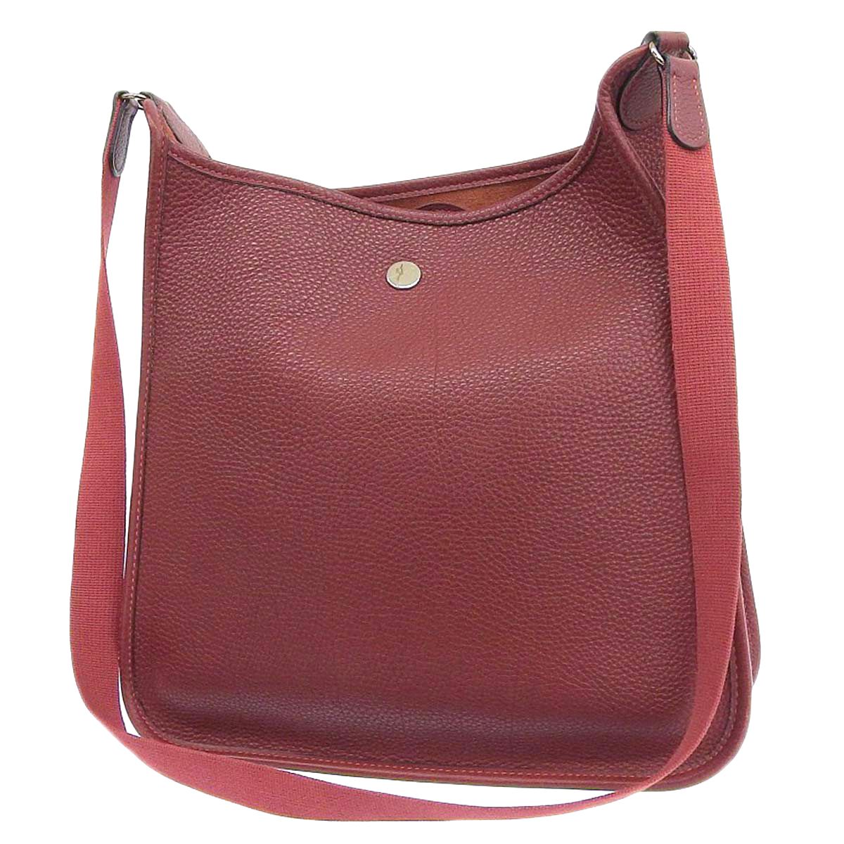 エルメス HERMES ヴェスパPM ショルダーバッグ トゴ ボルドー系×シルバー金具 レディース □D刻印 4277