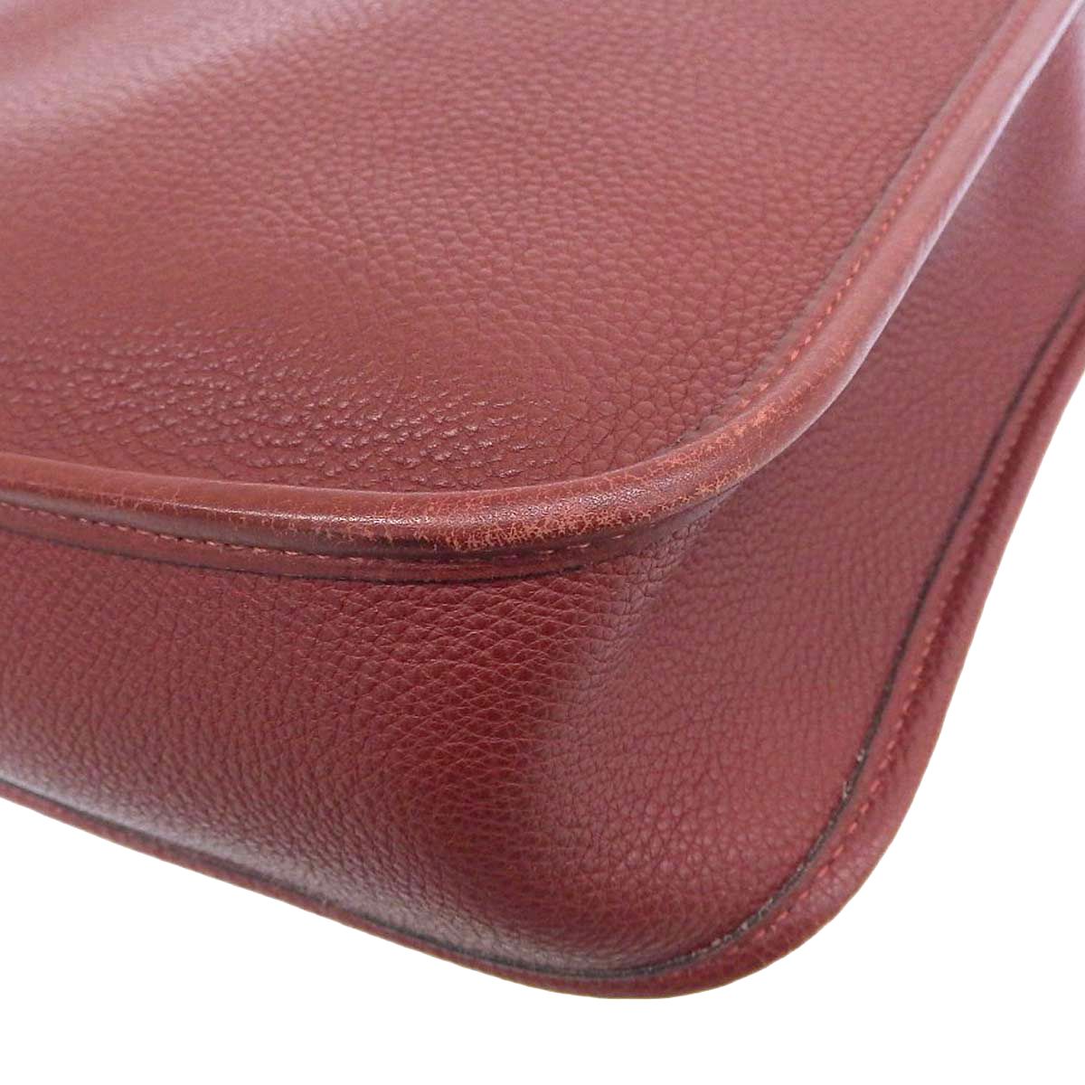 エルメス HERMES ヴェスパPM ショルダーバッグ トゴ ボルドー系×シルバー金具 レディース □D刻印 4277