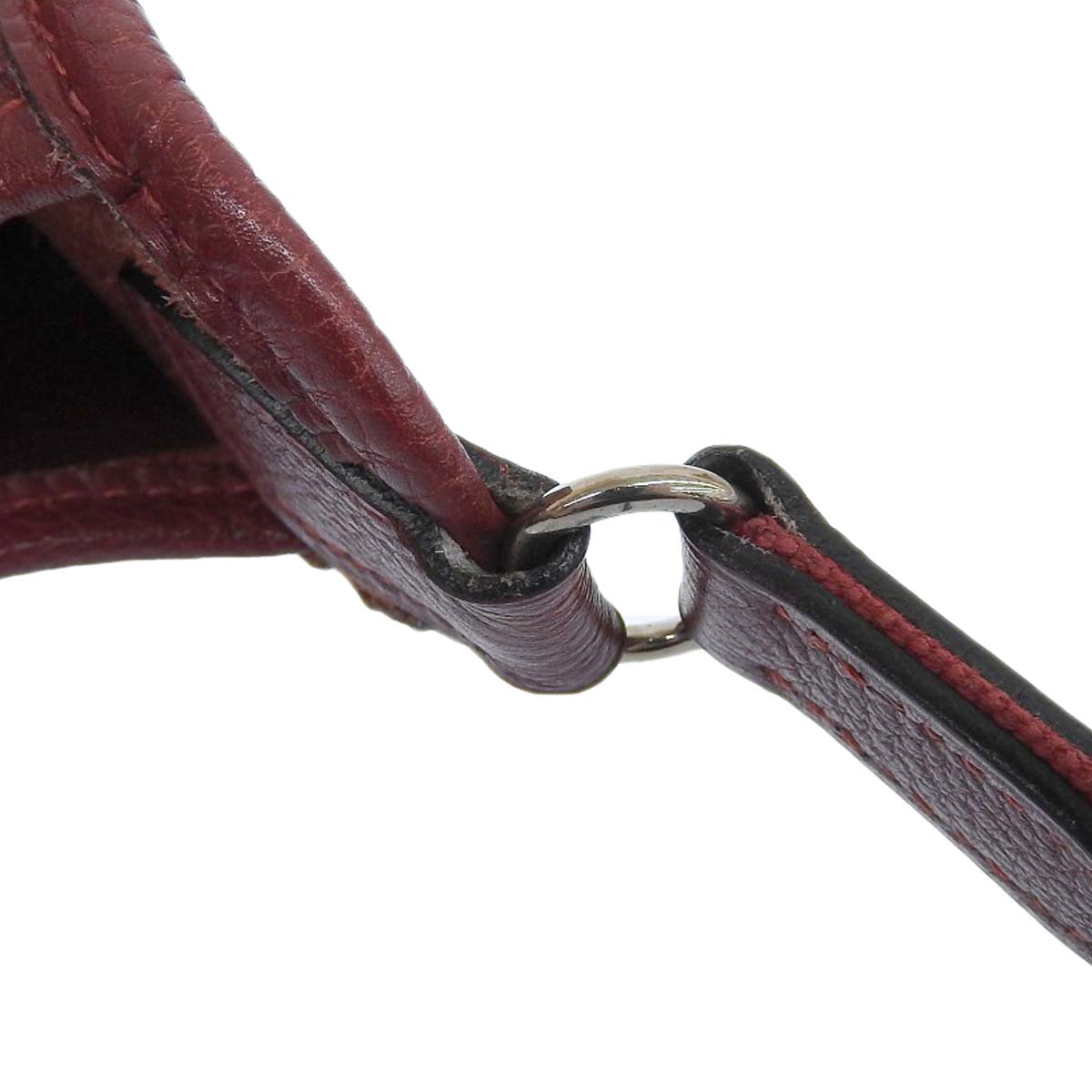 エルメス HERMES ヴェスパPM ショルダーバッグ トゴ ボルドー系×シルバー金具 レディース □D刻印 4277