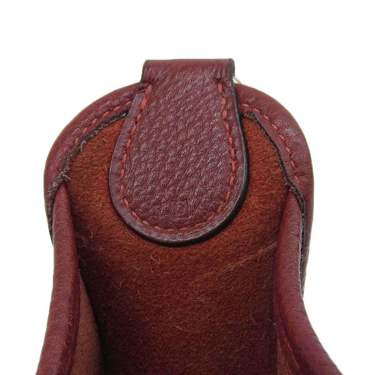 エルメス HERMES ヴェスパPM ショルダーバッグ トゴ ボルドー系×シルバー金具 レディース □D刻印 4277