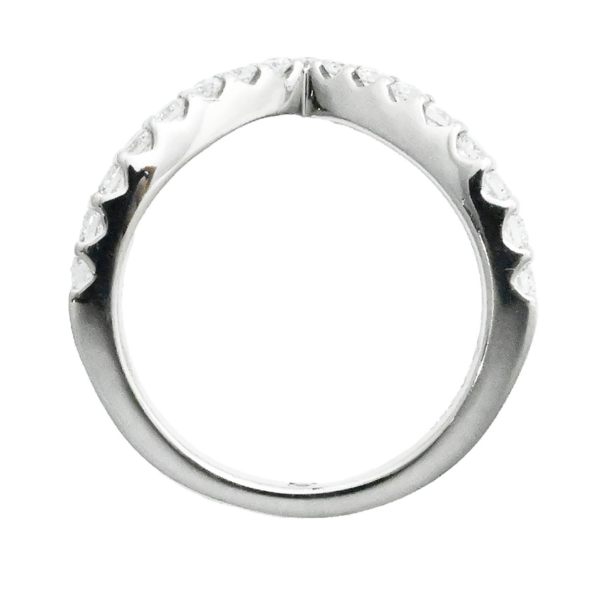 ポンテヴェキオ PONTE VECCHIO PT950 プラチナ ダイヤ0.26ct ピンキーリング 4号 レディース  3695
