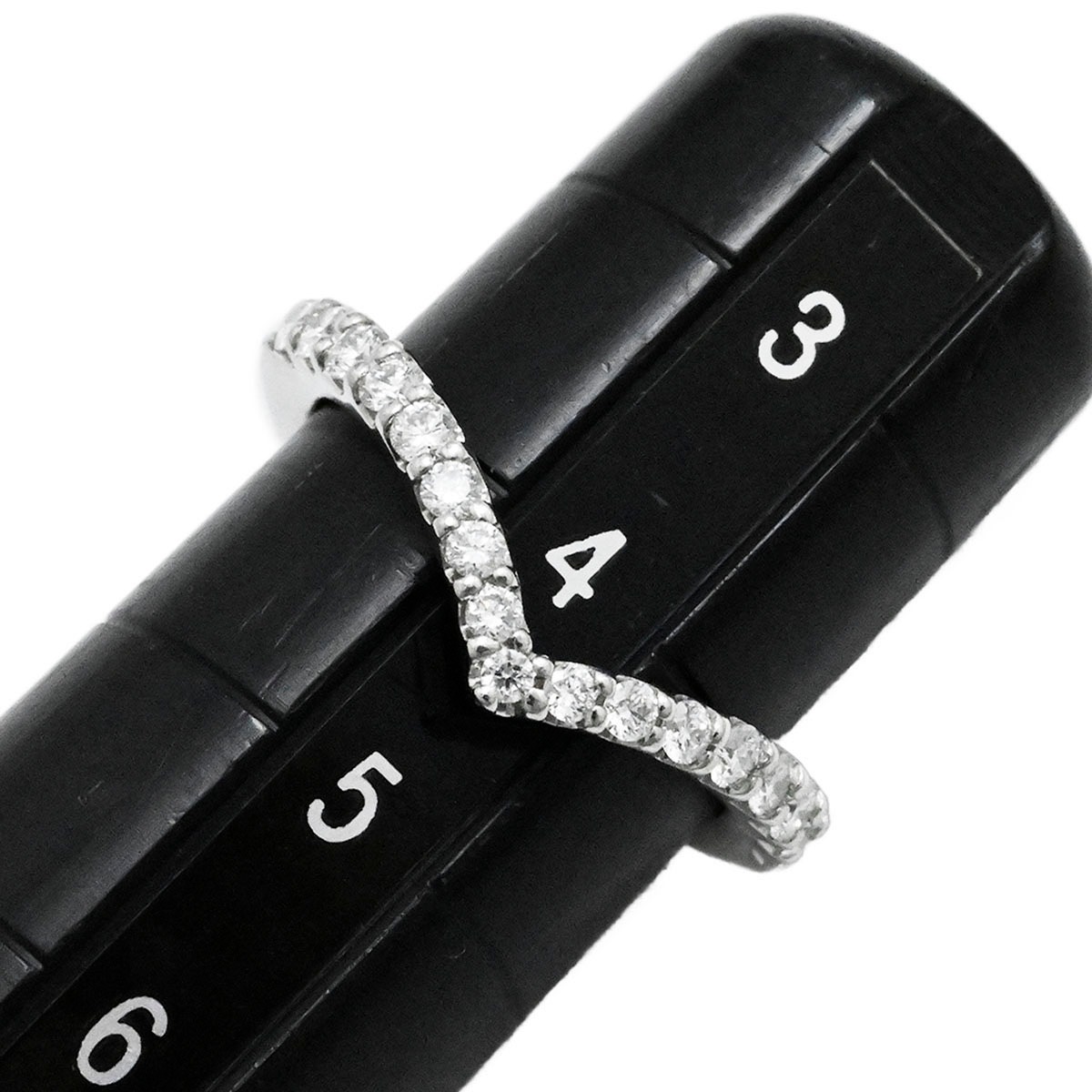 ポンテヴェキオ PONTE VECCHIO PT950 プラチナ ダイヤ0.26ct ピンキーリング 4号 レディース  3695
