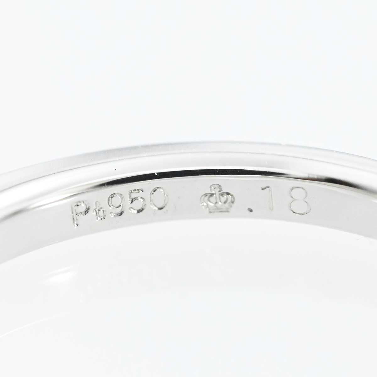 ロイヤルアッシャー PT950 プラチナ ダイヤ0.18ct ハーフエタニティ