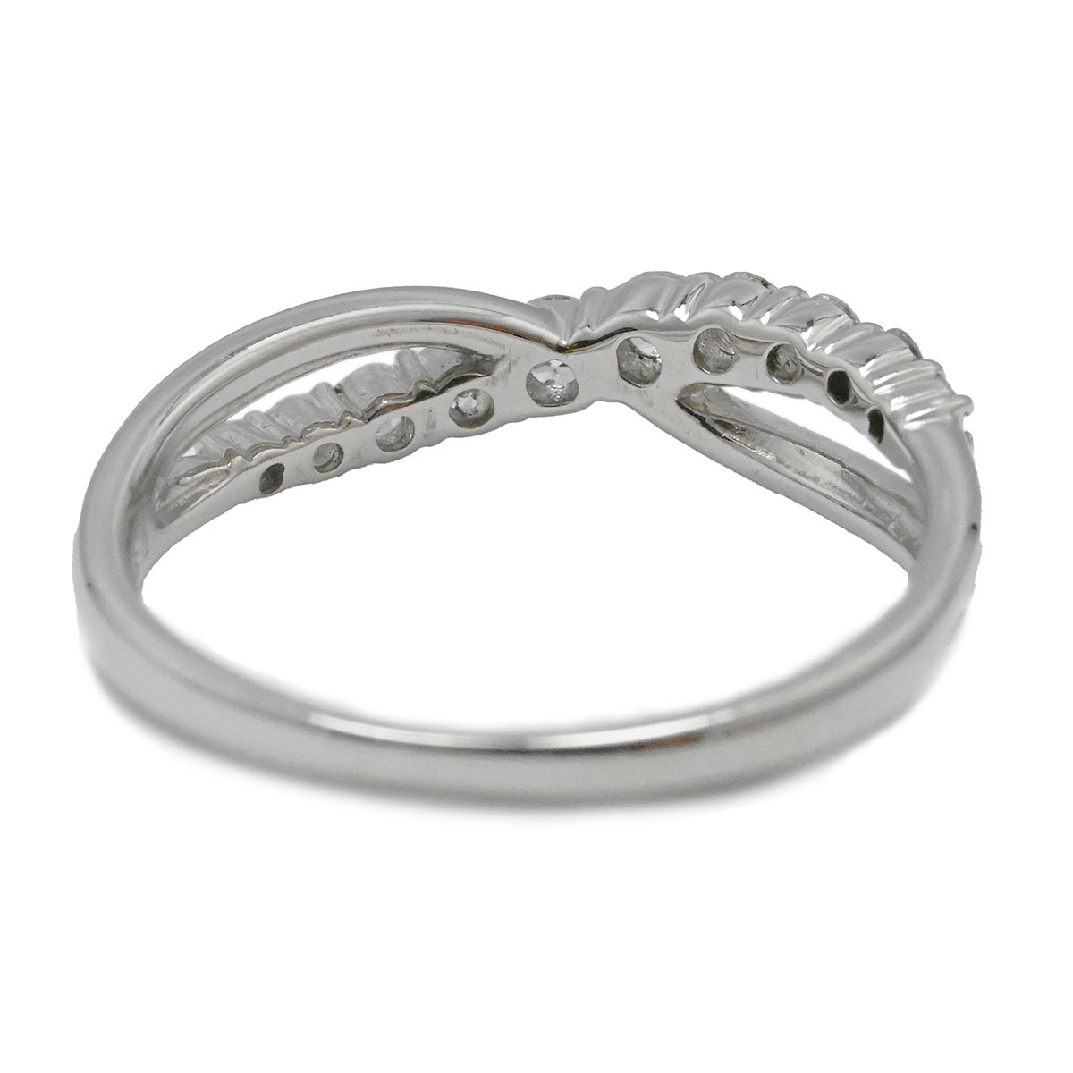ノンブランド Pt900 プラチナ ダイヤ0.30ct リング 9号 レディース  3644