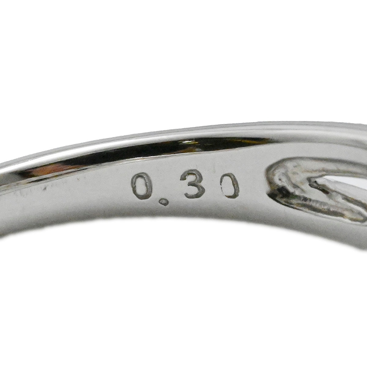 ノンブランド Pt900 プラチナ ダイヤ0.30ct リング 9号 レディース  3644