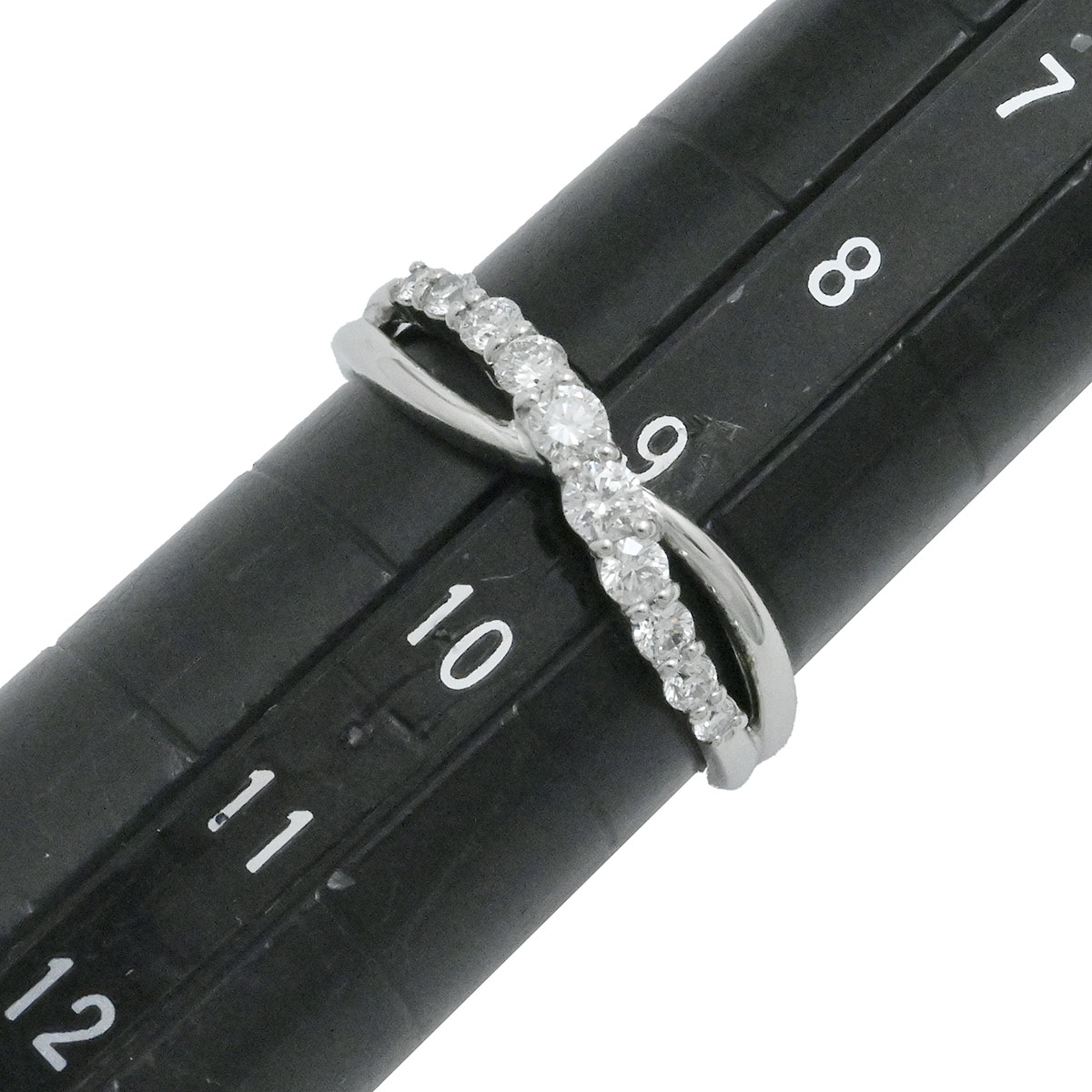ノンブランド Pt900 プラチナ ダイヤ0.30ct リング 9号 レディース  3644