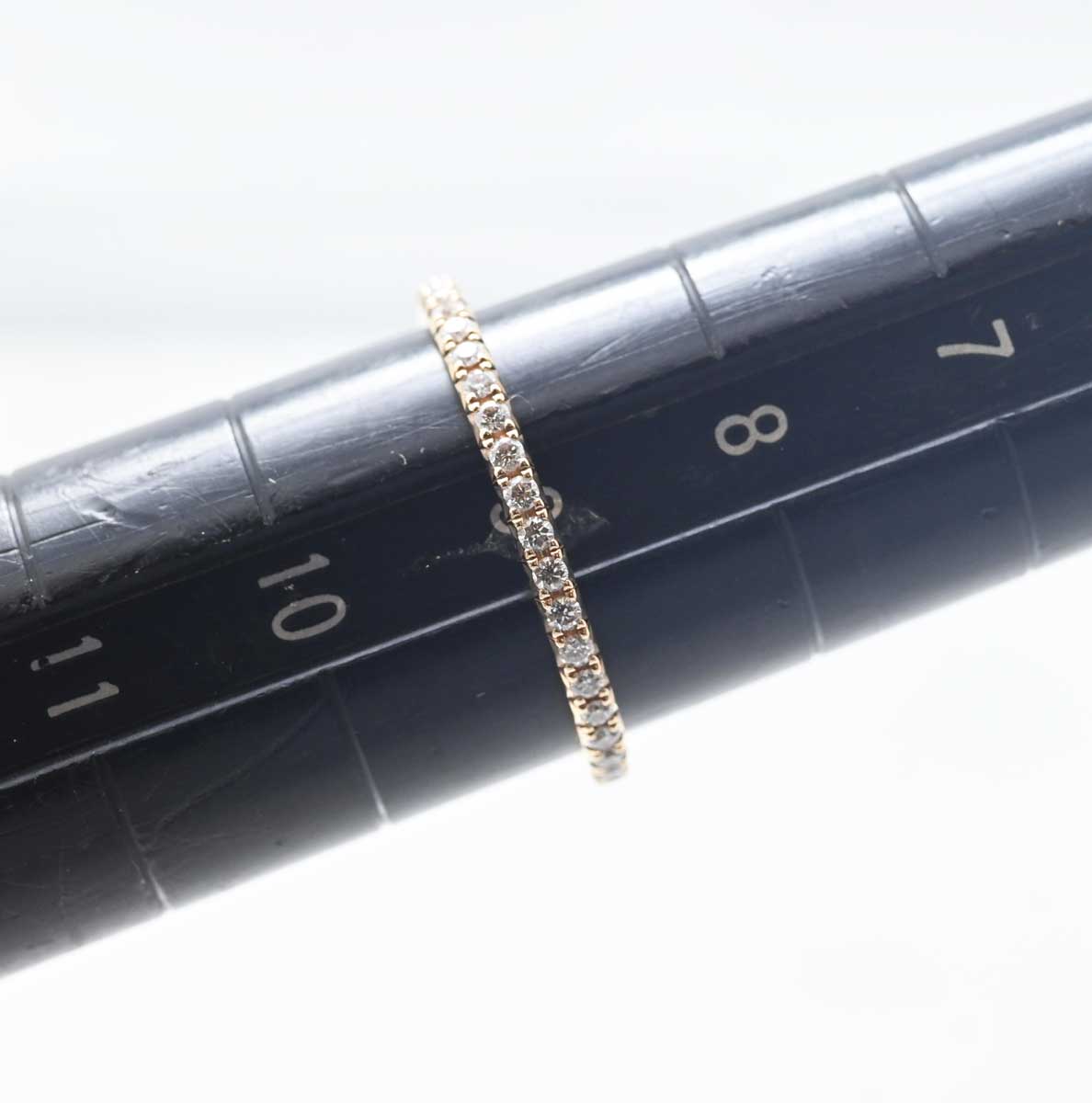 ティファニー TIFFANY 750PG ピンクゴールド ダイヤ メトロフルエタニティリング 9号 レディース 3015