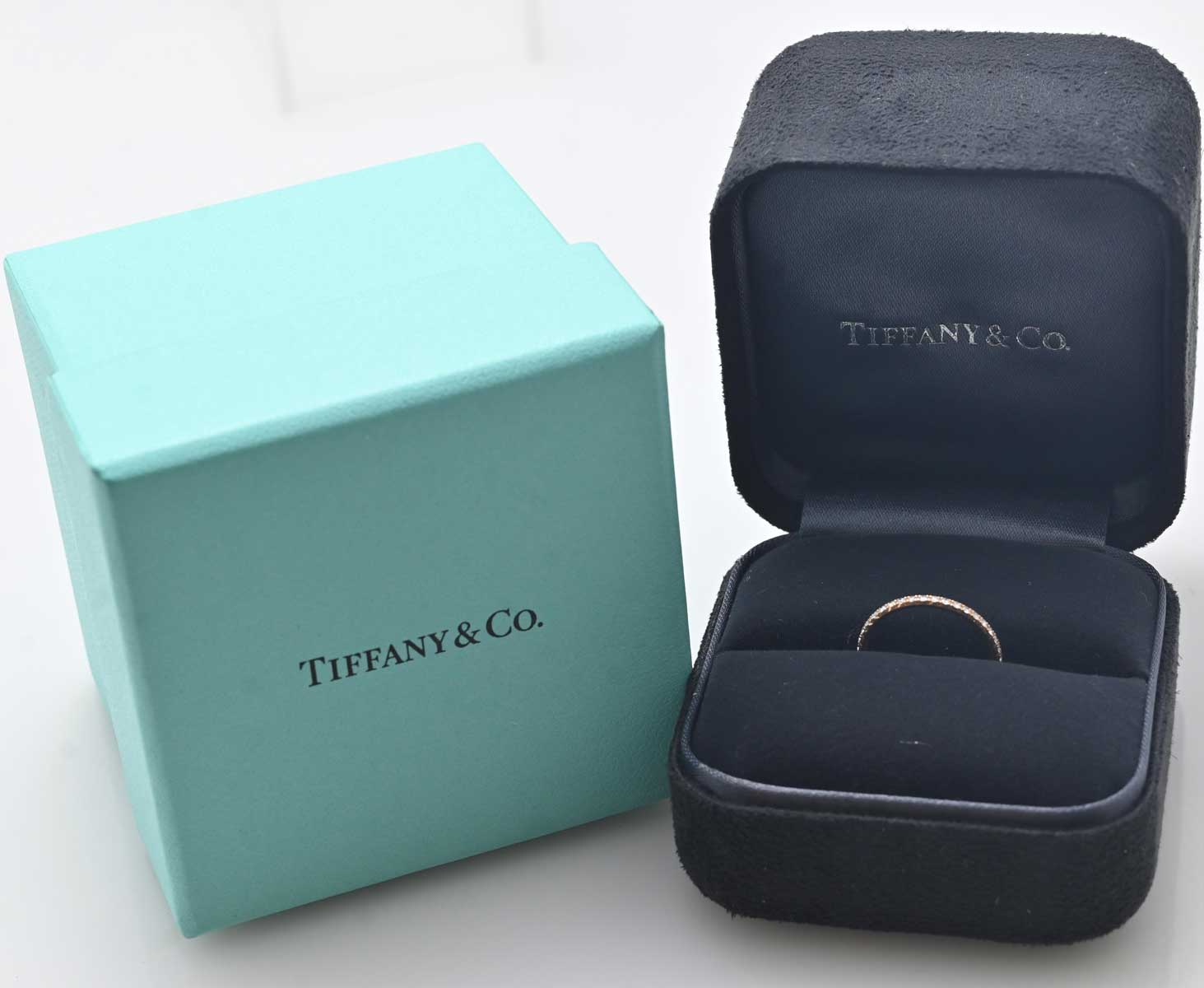 ティファニー TIFFANY 750PG ピンクゴールド ダイヤ メトロフルエタニティリング 9号 レディース 3015
