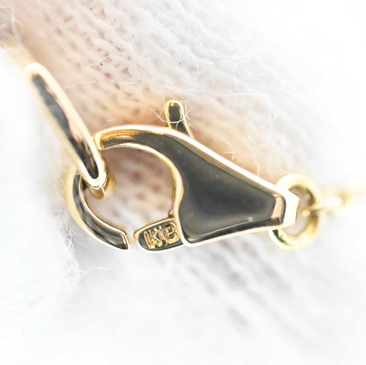 ポンテヴェキオ K18YG ダイヤ0.22ct ハート ネックレス レディース 3157