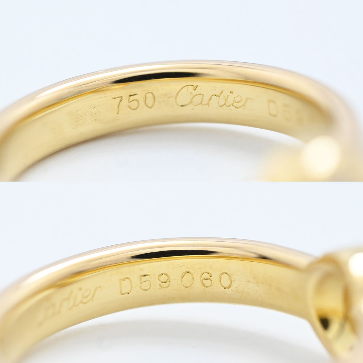 カルティエ CARTIER 750YG 750WG 750PG イエローゴールド ホワイトゴールド ピンクゴールド ダイヤ スリーカラー トリニティリング 48号  3401