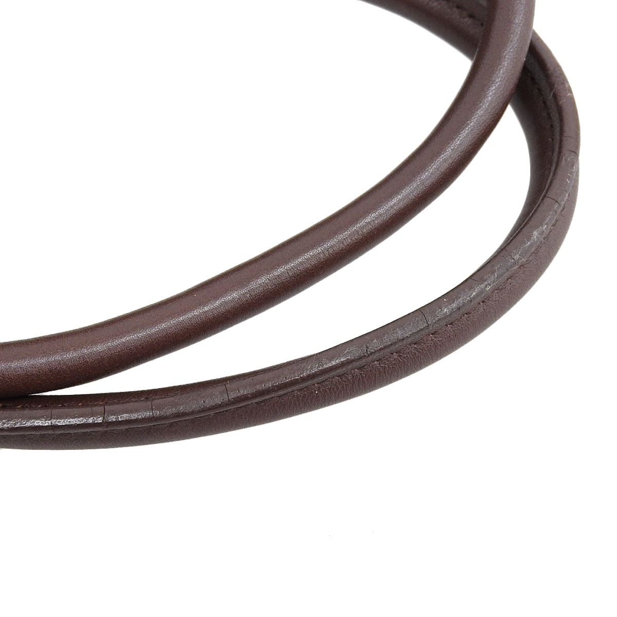 エルメス HERMES ガーデンツイリー TPM リボン柄 ボルデュックツイリー付 スイフト ブラウン系 レディース □I刻印 2005年 4480