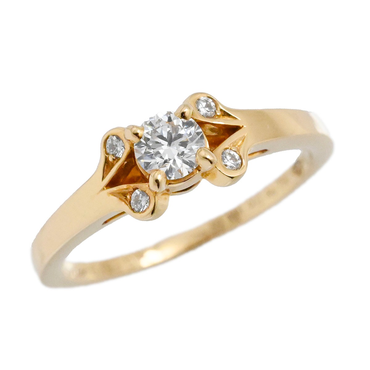 カルティエ CARTIER バレリーナリング 750PG K18PG ピンクゴールド ダイヤ0.19ct サイズ50 レディース  3780