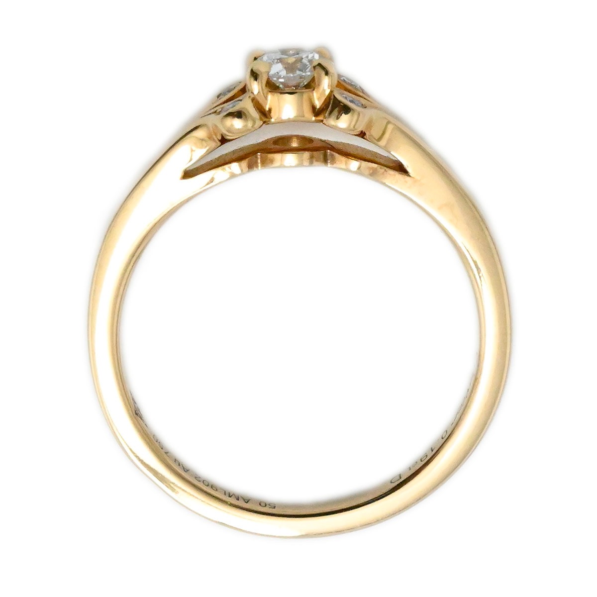 カルティエ CARTIER バレリーナリング 750PG K18PG ピンクゴールド ダイヤ0.19ct サイズ50 レディース  3780