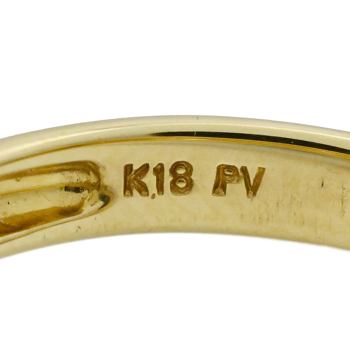 ポンテヴェッキオ Ponte Vecchio P/V K18YG ハート リング イエローゴールド レディース サイズ12.5号  3939