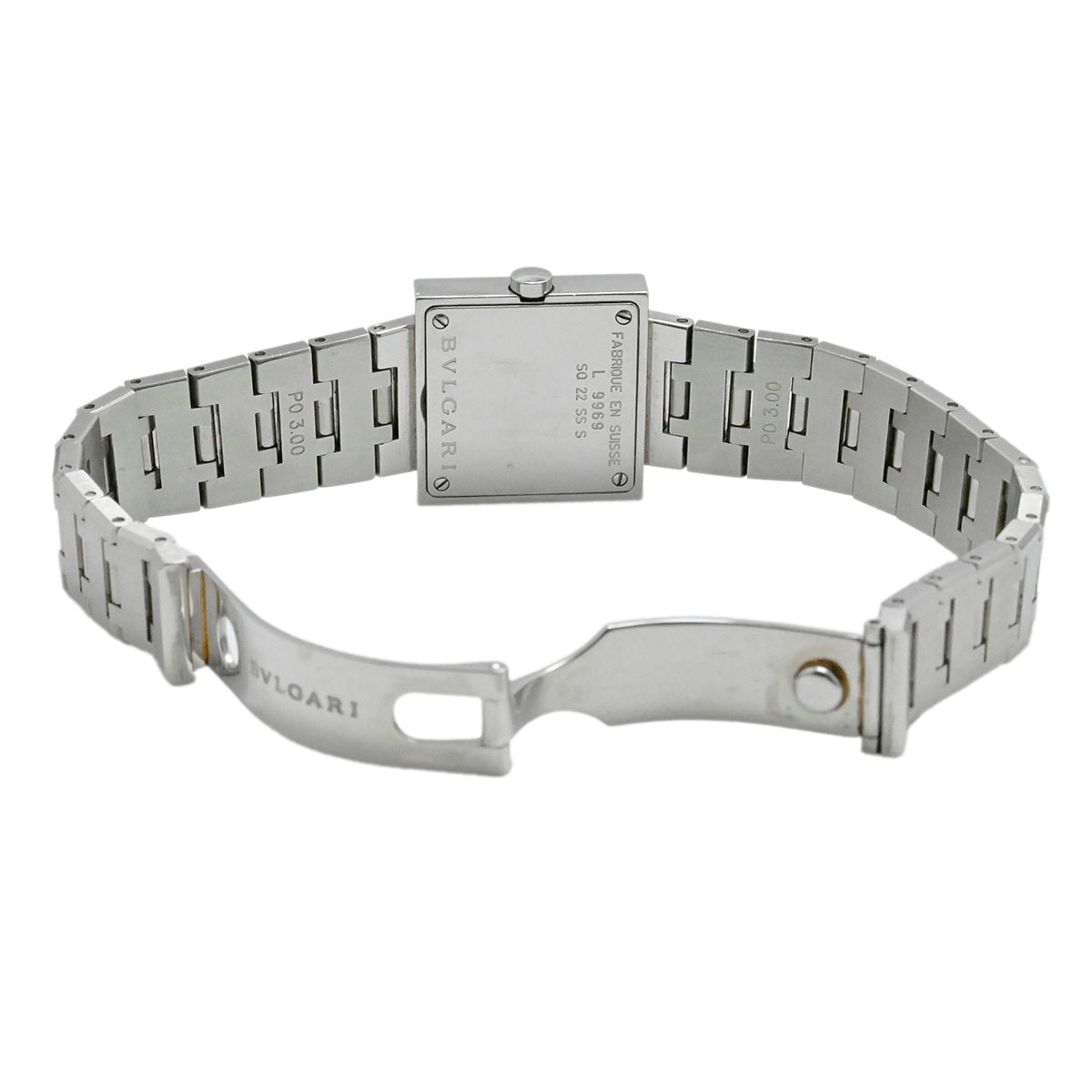 ブルガリ BVLGARI クアドラード SQ22SS スクエアフォルム クォーツ SS 腕時計 SQ22SS 3704