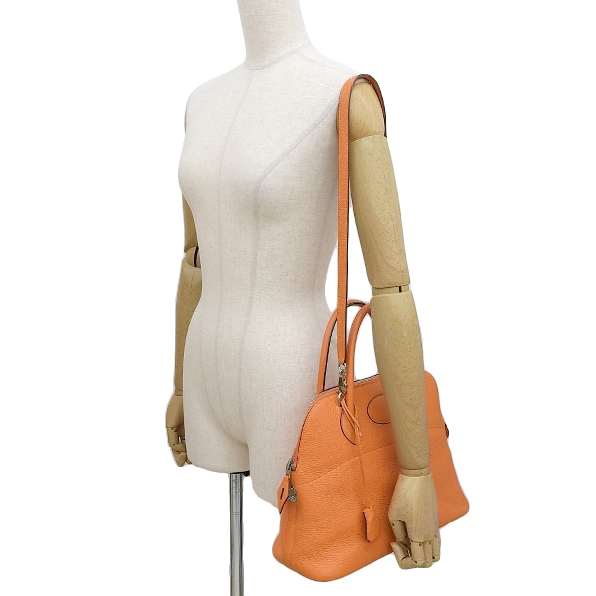 エルメス HERMES ボリード31 ハンドバッグ ショルダーバッグ オレンジ系 レディース □L刻印 2008年 4481