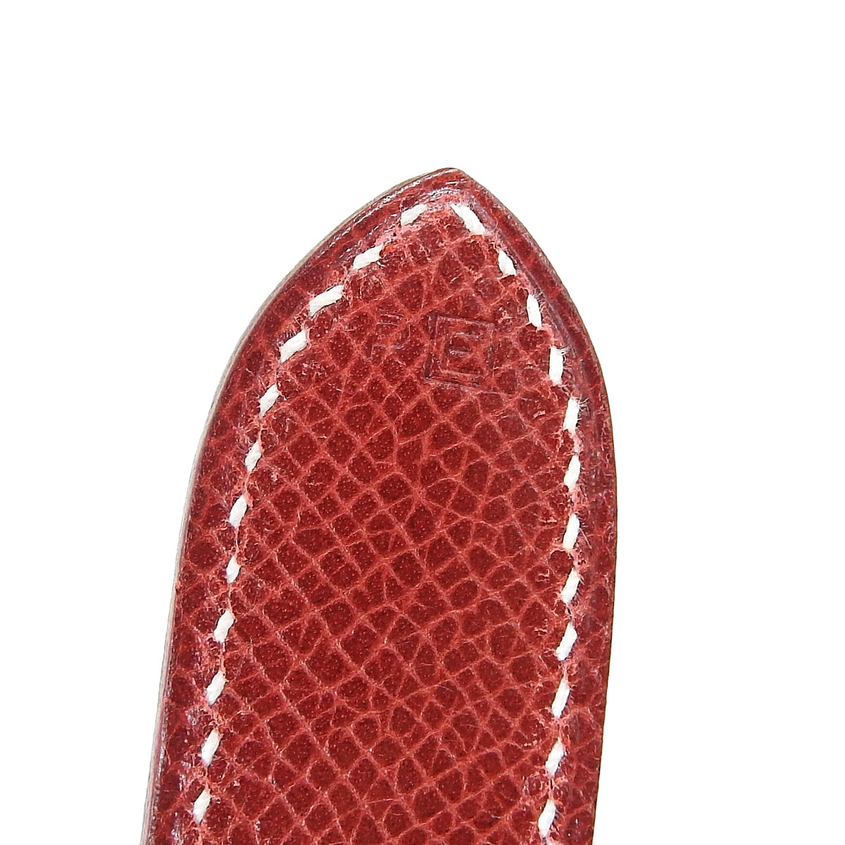 エルメス HERMES トリム31 ワンショルダー ショルダーバッグ リセ レッド シルバー金具 レディース □E刻印 2001年 4667