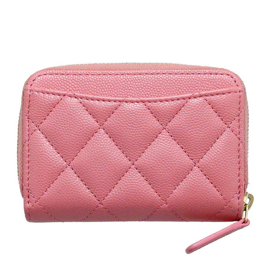 シャネル CHANEL キャビアスキン グレインドカーフ クラシック ココマーク ラウンドジップ コインパース コインケース 財布 3990