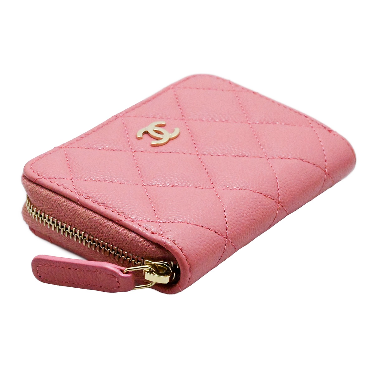 シャネル CHANEL キャビアスキン グレインドカーフ クラシック ココマーク ラウンドジップ コインパース コインケース 財布 3990