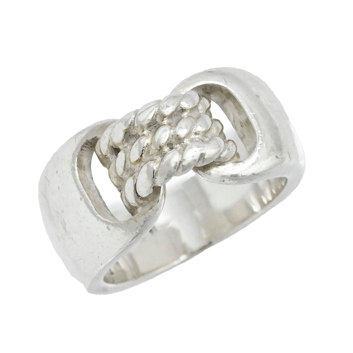 エルメス HERMES SV925 シュロワリング サイズ49 レディース シルバ゛