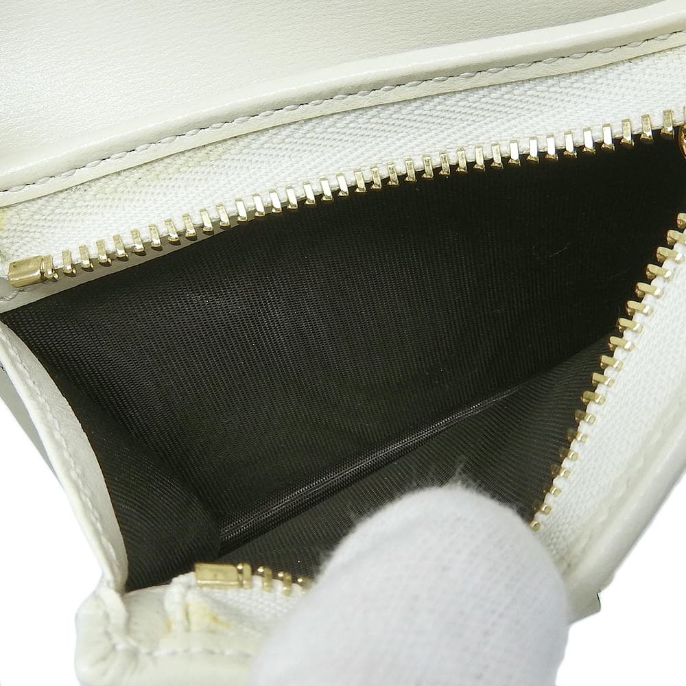 GUCCI 2つ折り財布 ホワイト レザー グッチ GUCCI ジャッキーコンパクト 財布 コインケース カード