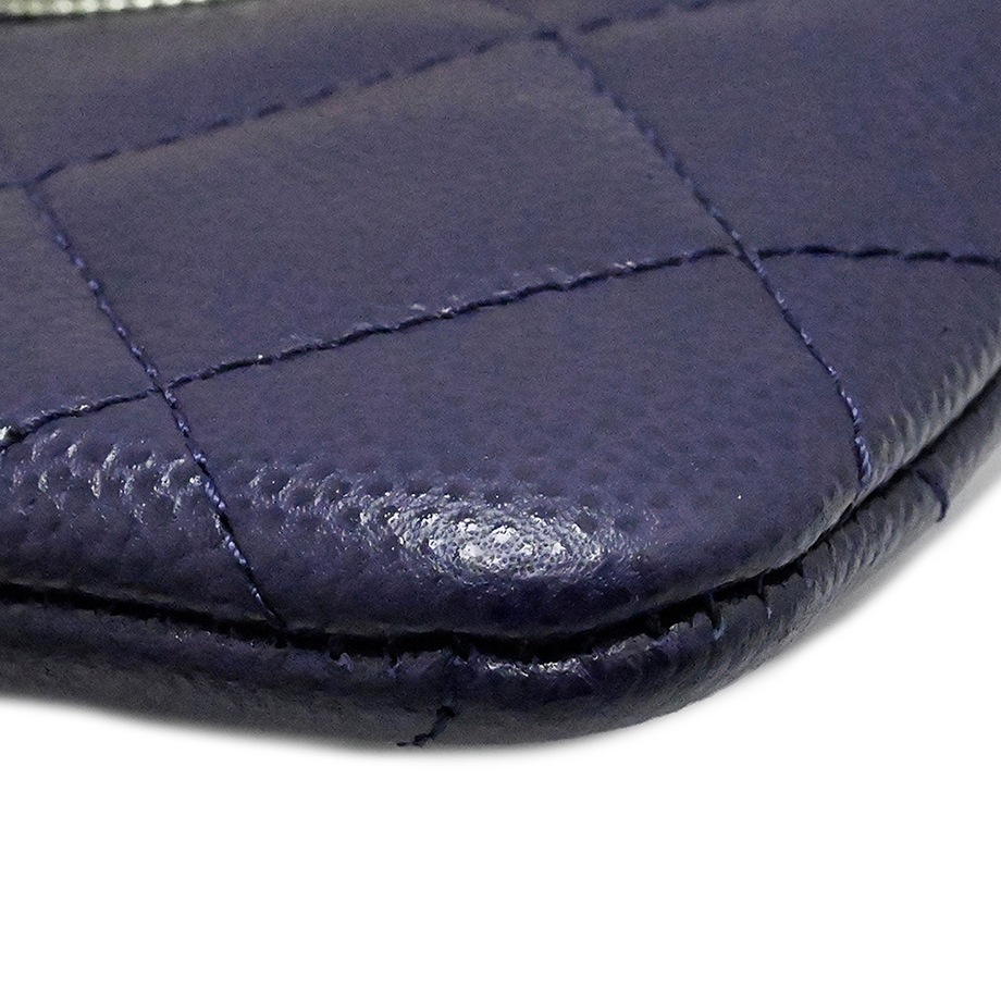 シャネル CHANEL キャビアスキン グレインドカーフ ココマーク コインケース カードケース ネイビー  32番台 AP2741 財布　 3991