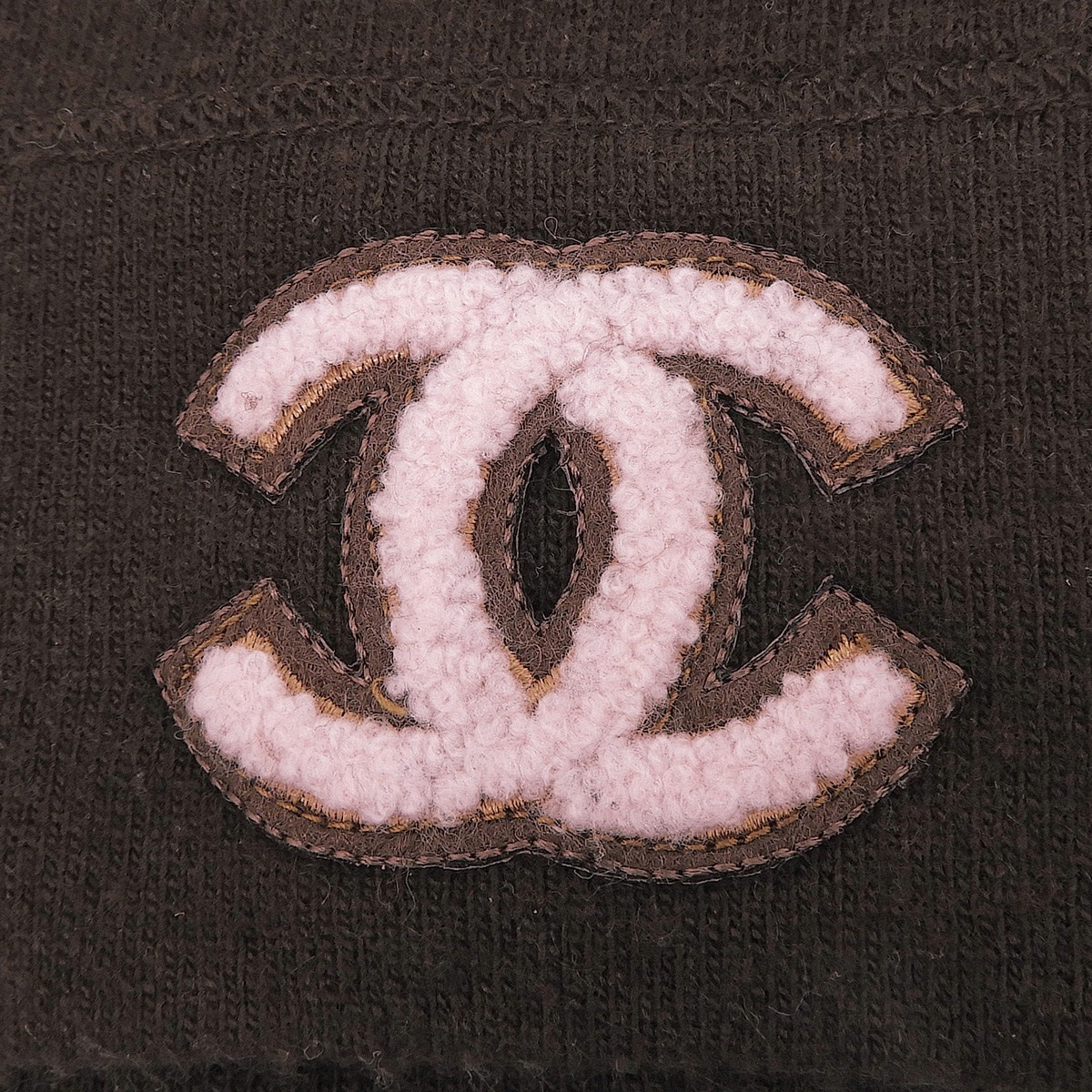 シャネル CHANEL ニット ベスト ノースリーブ カシミア ブラウン