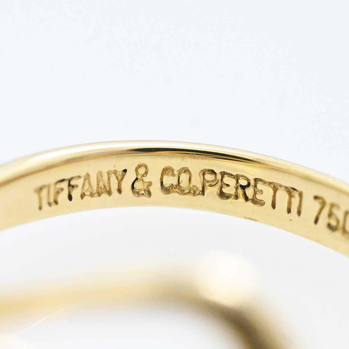 ティファニー TIFFANY & Co. Tiffany & Co. 750YG イエローゴールド オープンウェーブリング 9号 レディース アクセサリー  3263