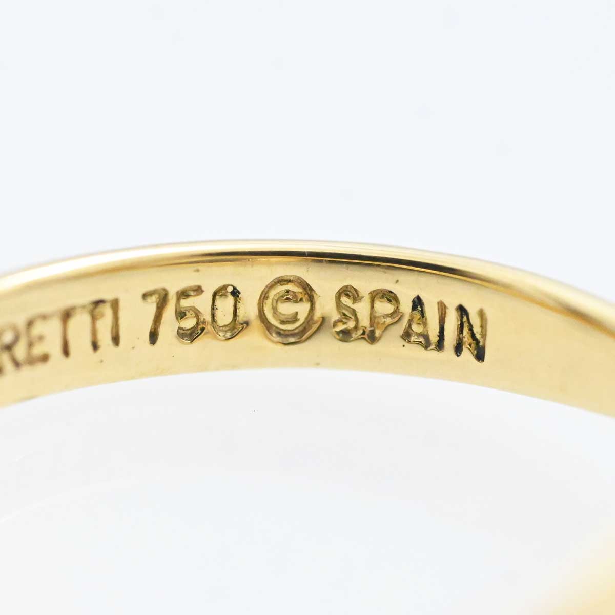 ティファニー TIFFANY & Co. Tiffany & Co. 750YG イエローゴールド オープンウェーブリング 9号 レディース アクセサリー  3263