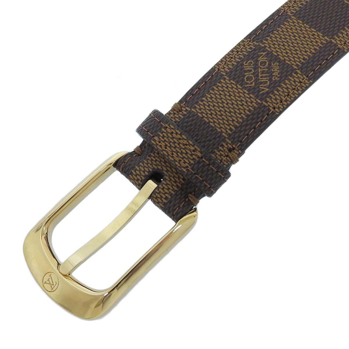 ルイヴィトン LOUIS VUITTON サンチュール エリプス ダミエ エベヌ ダミエキャンバス ゴールド金具 サイズ表記85 レディース M6995 CT1150 4282