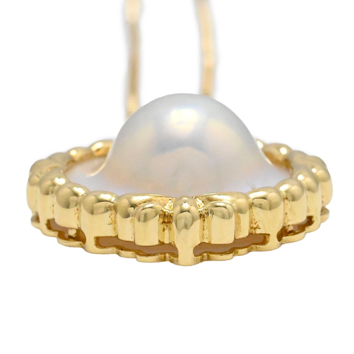 タサキ TASAKI K18YG イエローゴールド マベパール ネックレス ペンダント レディース  3942