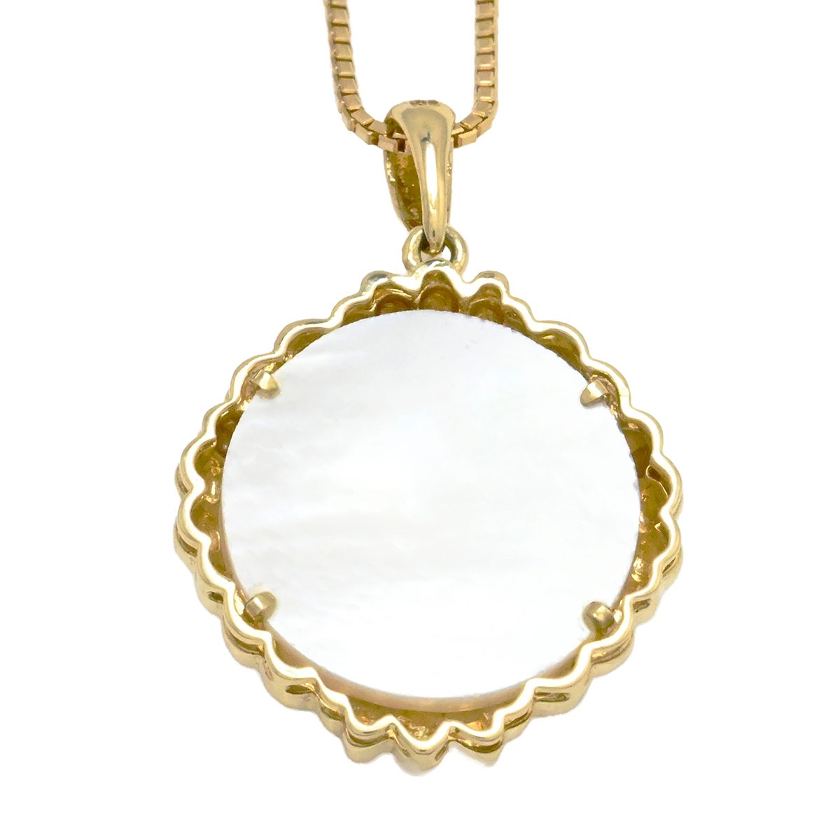 タサキ TASAKI K18YG イエローゴールド マベパール ネックレス ペンダント レディース  3942