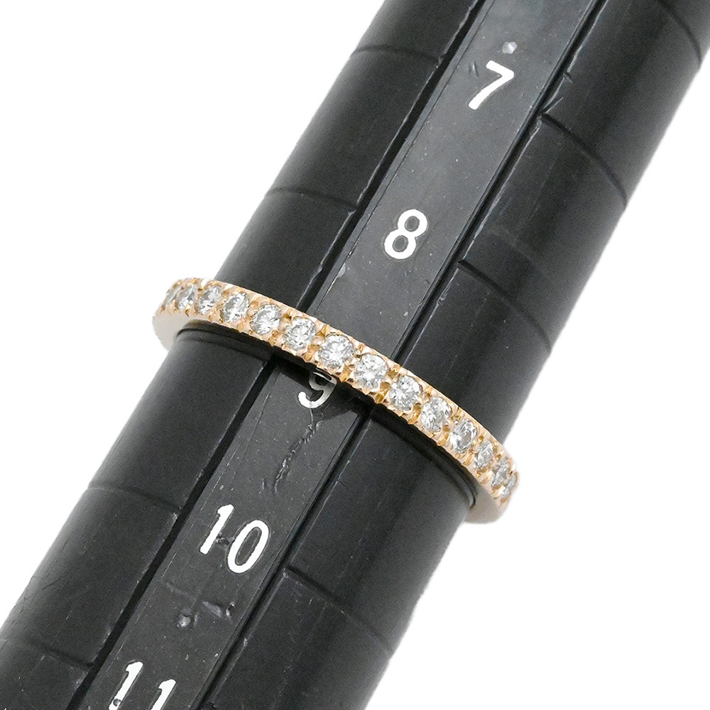 ティファニー TIFFANY & Co. 750PG ピンクゴールド ソレストハーフ ダイヤエタニティリング サイズ9号 レディース  3992