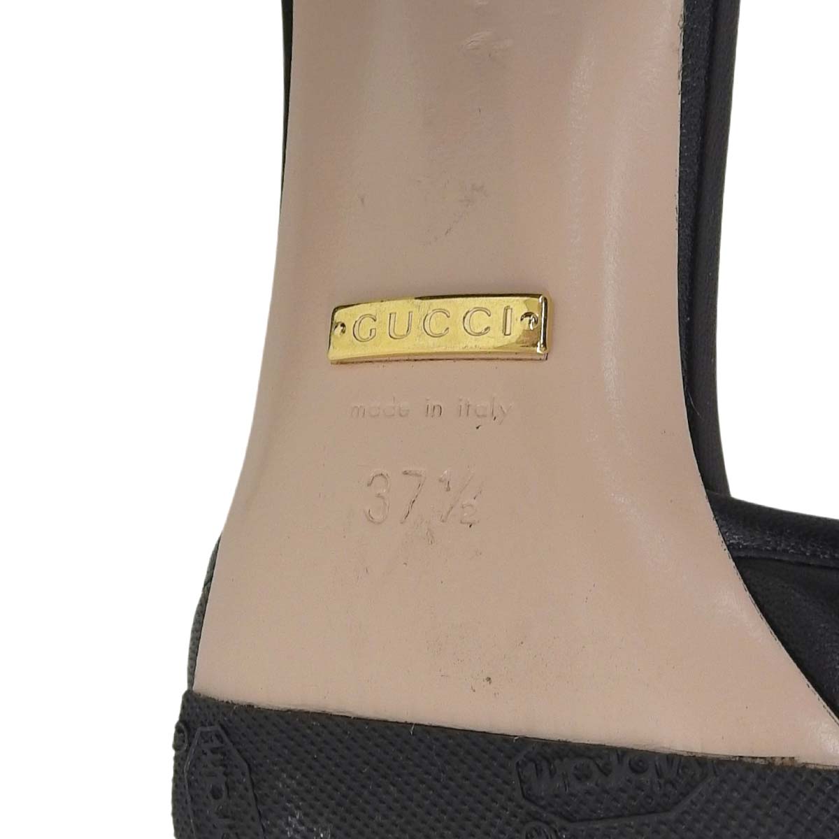 グッチ GUCCI ダブルGマーモント サンダル ミュール レザー ゴールド