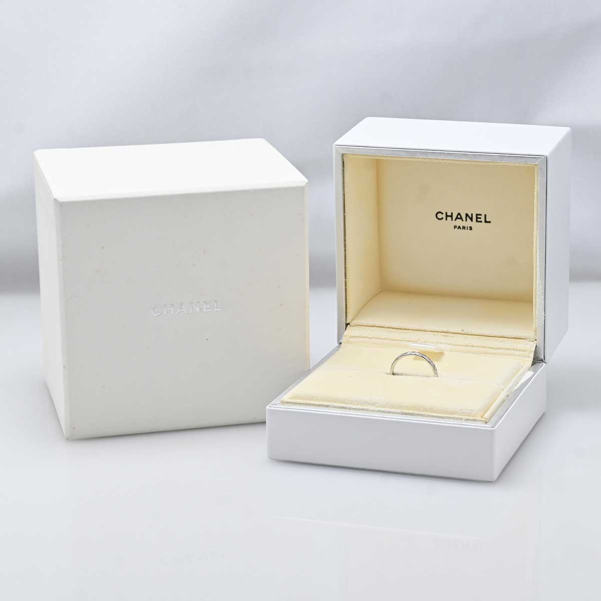 シャネル CHANEL マトラッセ ＰT950 プラチナ スモール リング 51号 3161