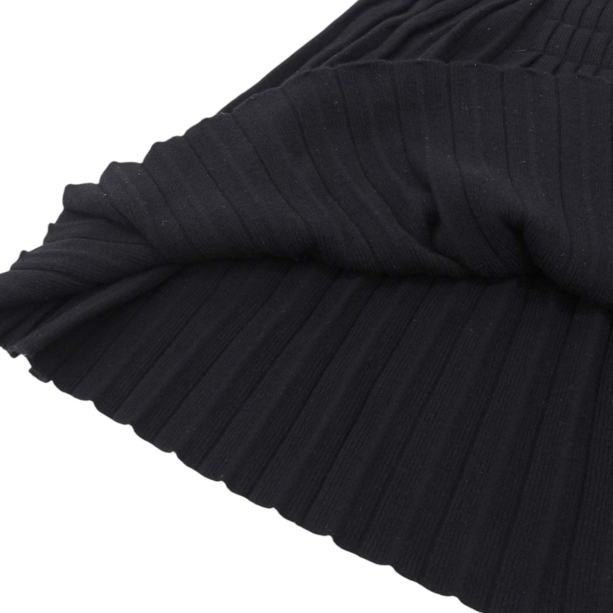 シャネル プリーツ ニット ワンピース ブラック 38 シャネル CHANEL ニット ココマーク ノースリーブ ワンピース プリーツ