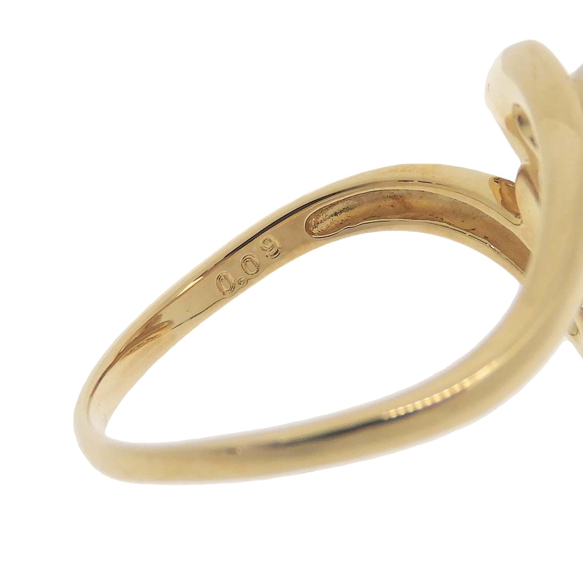 タサキ TASAKI リング 指輪 K18 パール 9.3mm ダイヤモンド 0.09ct 17.5号 レディース 4782