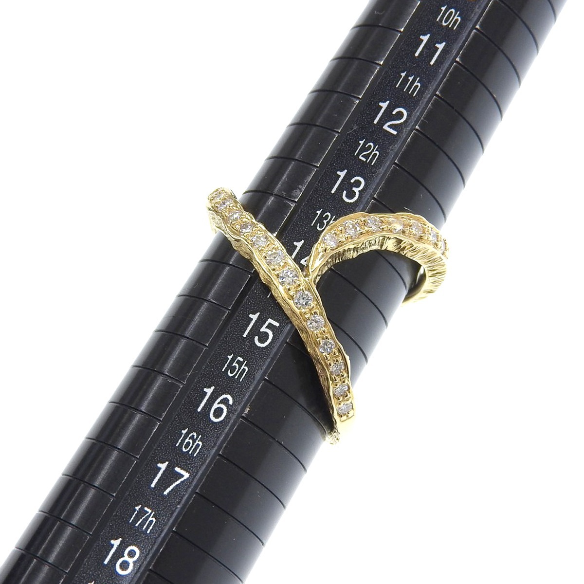 カラッチ KARATI 750YG イエローゴールド ダイヤ0.31ct リング 指輪 14号 レディース メンズ 4364