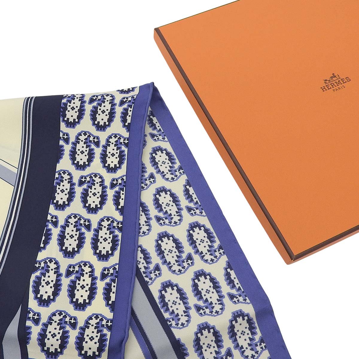 エルメス　スカーフ 90cm 未使用保管品❣️ 「四輪馬車の車輪」柄 ☆HERMES☆ 140 カシシル バンダナ 四輪馬車の車輪 (HERMES