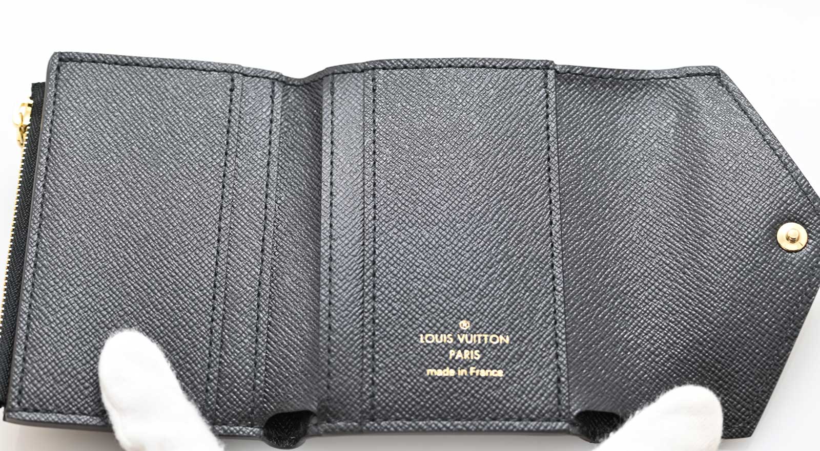 ルイヴィトン Louis Vuitton ポルトフォイユゾエ モノグラム リバース コンパクト財布 ３つ折り 3024